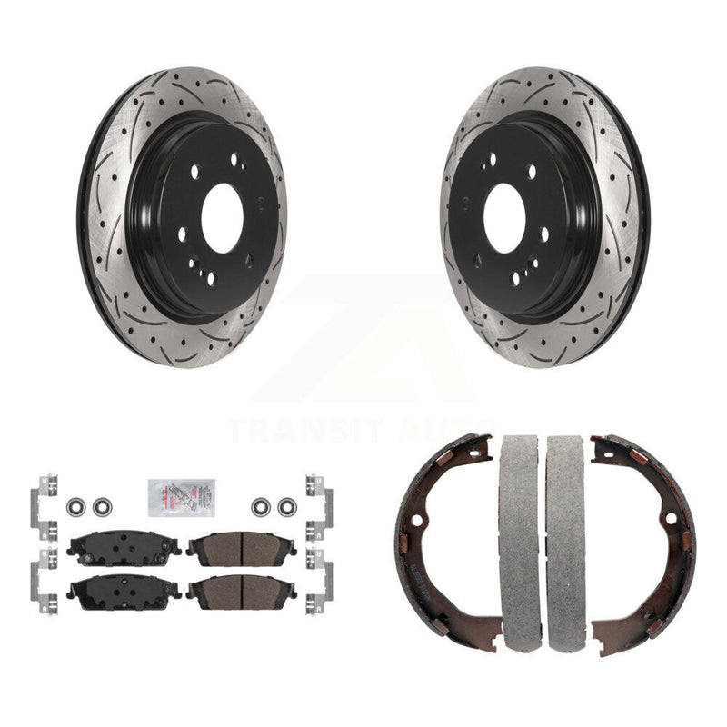 Transit Auto KDA-103296 Disc Brake Kit for 2019 Chevrolet Silverado 1500 LD, GMC Sierra 1500 Limited - Rear product image