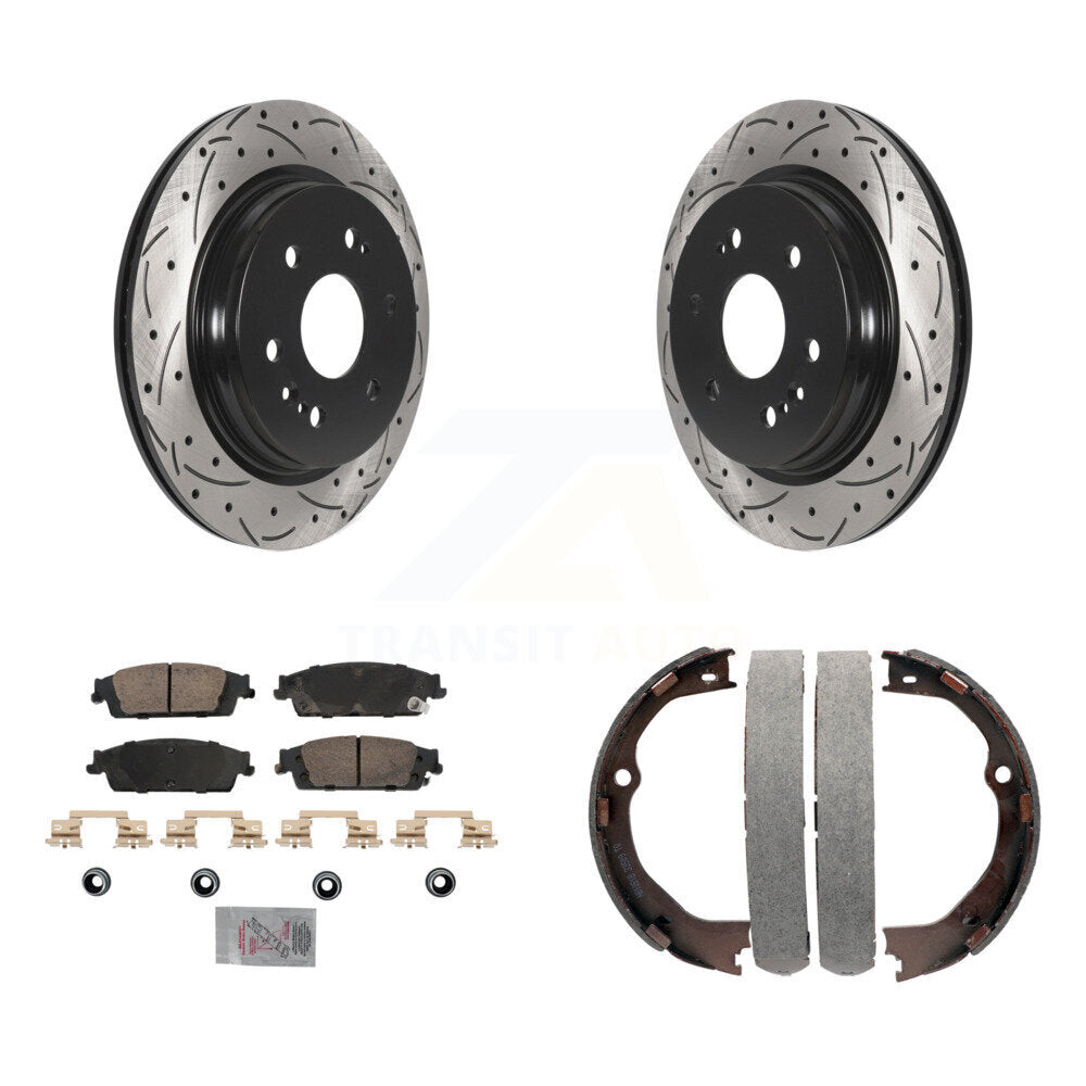 Transit Auto KDA-103297 Disc Brake Kit for 2019 Chevrolet Silverado 1500 LD, GMC Sierra 1500 Limited - Rear product image