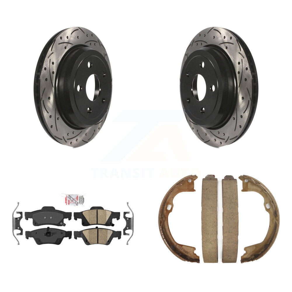 Transit Auto KDA-103312 Disc Brake Kit for 2011-2022 Jeep Grand Cherokee WK, Dodge Durango, Jeep Grand Cherokee - Rear product image