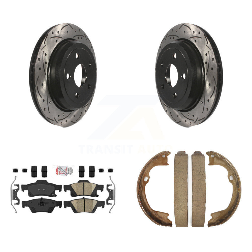 Transit Auto KDA-103313 Disc Brake Kit for 2011-2022 Jeep Grand Cherokee WK, Dodge Durango, Jeep Grand Cherokee - Rear product image