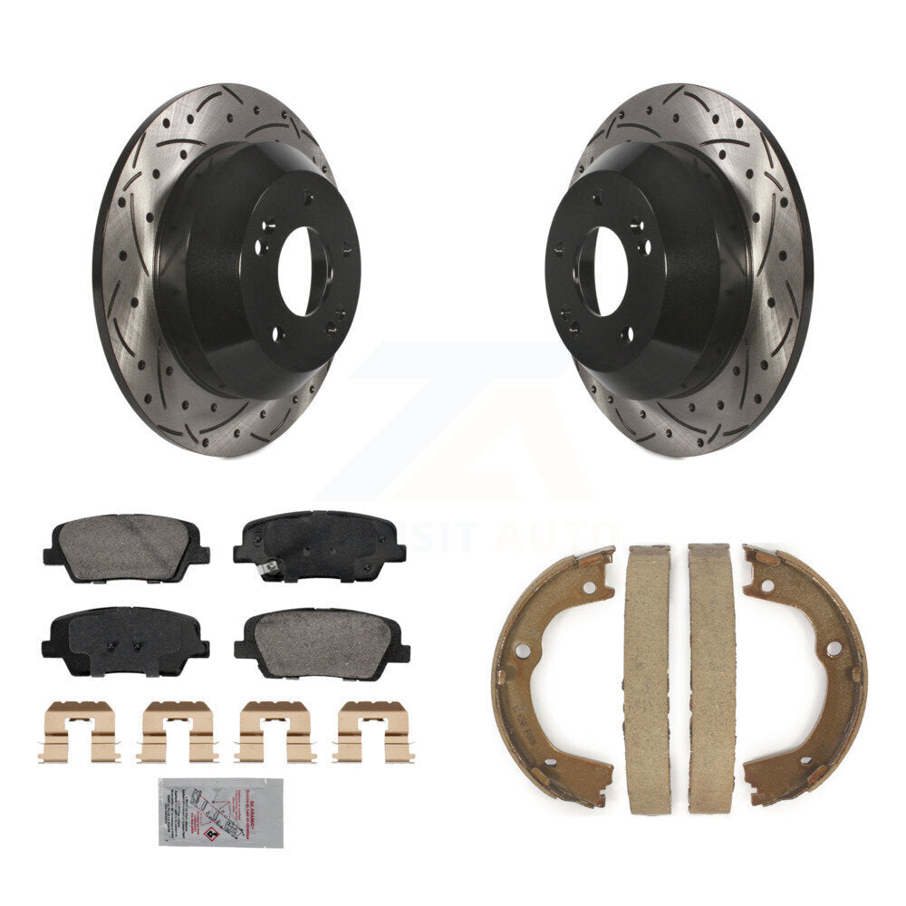 Transit Auto KDA-103340 Disc Brake Kit for 2010-2013 Kia Sorento, Hyundai Santa Fe - Rear product image