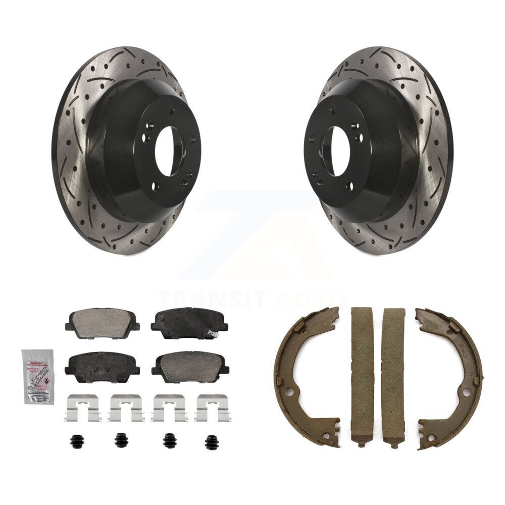 Transit Auto KDA-103341 Disc Brake Kit for 2013-2016 Hyundai Santa Fe XL, Kia Sorento, Hyundai Santa Fe & more - Rear product image