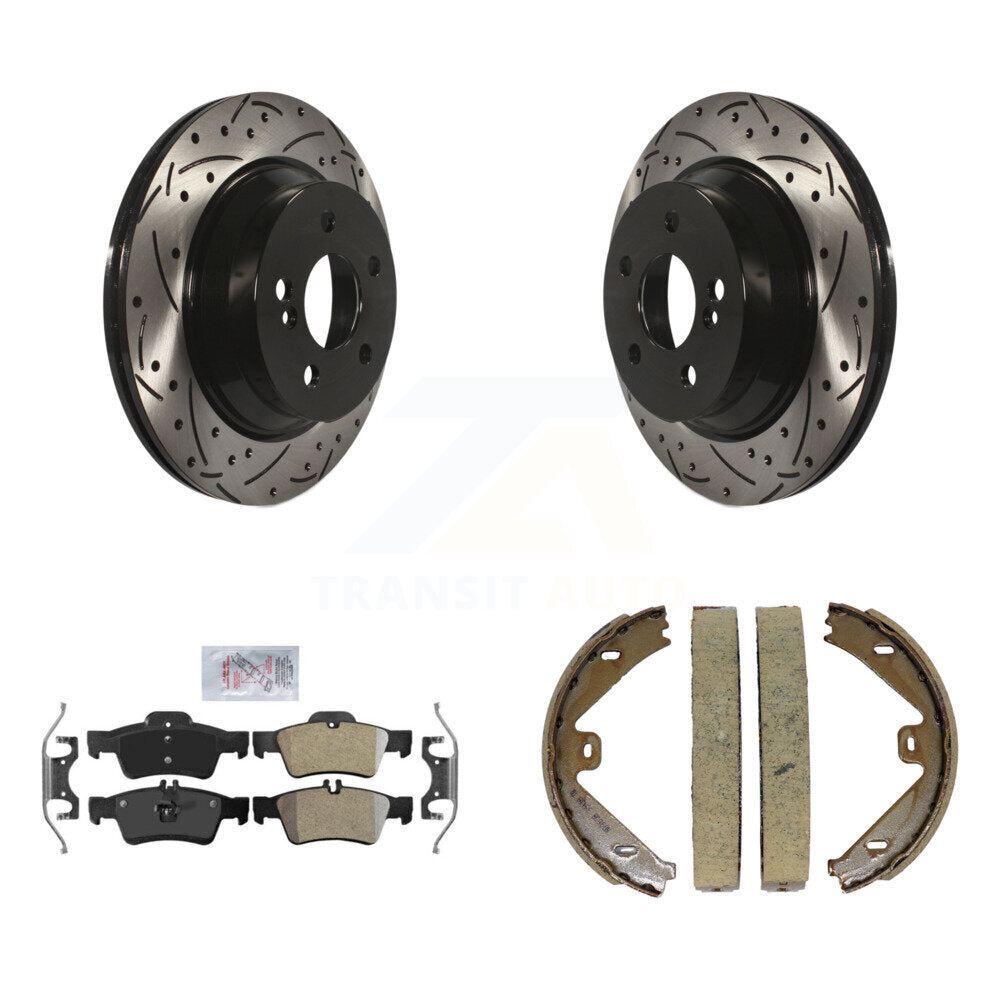 Transit Auto KDA-103346 Disc Brake Kit for 2010-2016 Mercedes-Benz E350, Mercedes-Benz E400, Mercedes-Benz CLS400 - Rear product image