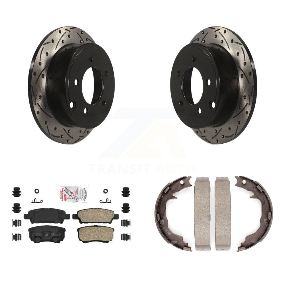 Transit Auto KDA-103355 Disc Brake Kit for 2007-2017 Jeep Compass, Jeep Patriot, Mitsubishi Lancer & more - Rear product image