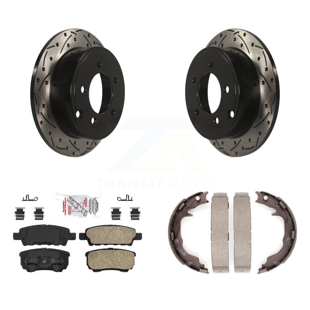 Transit Auto KDA-103356 Disc Brake Kit for 2007-2017 Jeep Compass, Jeep Patriot, Mitsubishi Lancer & more - Rear product image
