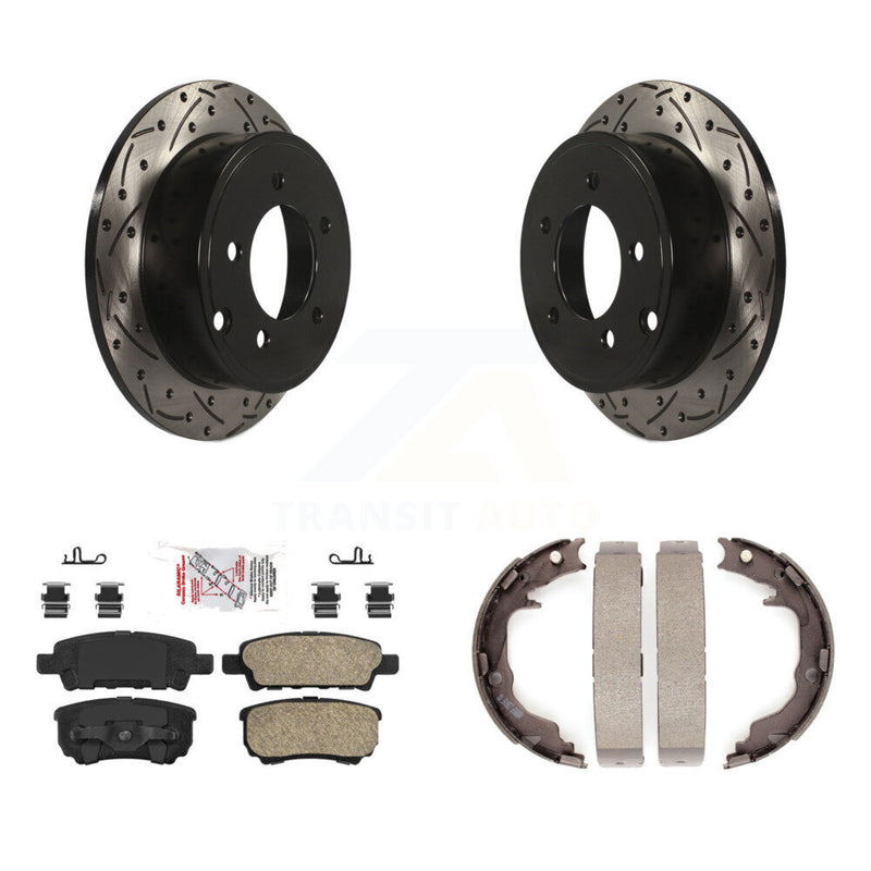 Transit Auto KDA-103356 Disc Brake Kit for 2007-2017 Jeep Compass, Jeep Patriot, Mitsubishi Lancer & more - Rear product image