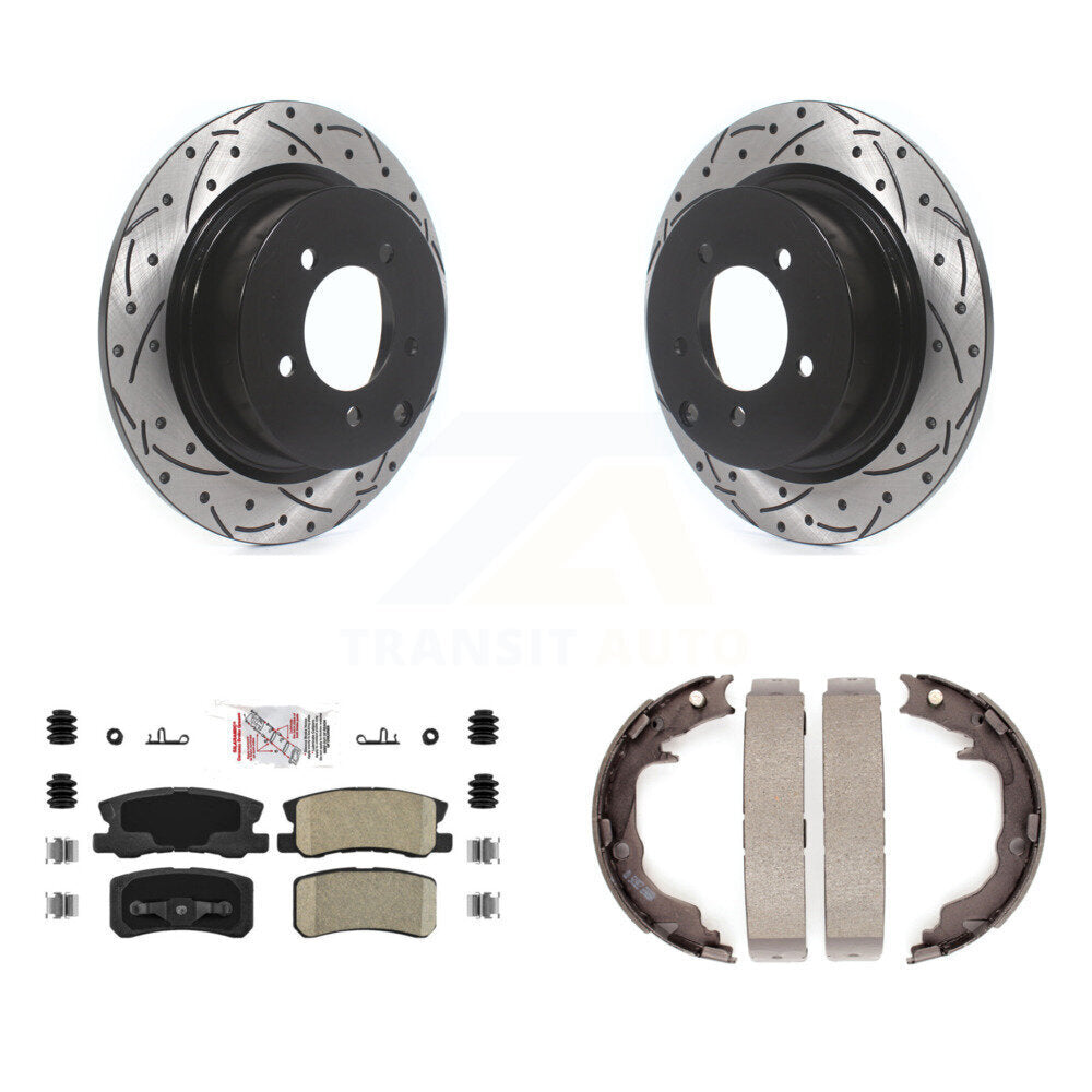 Transit Auto KDA-103358 Disc Brake Kit for 2007-2017 Jeep Compass, Jeep Patriot, Mitsubishi Lancer & more - Rear product image