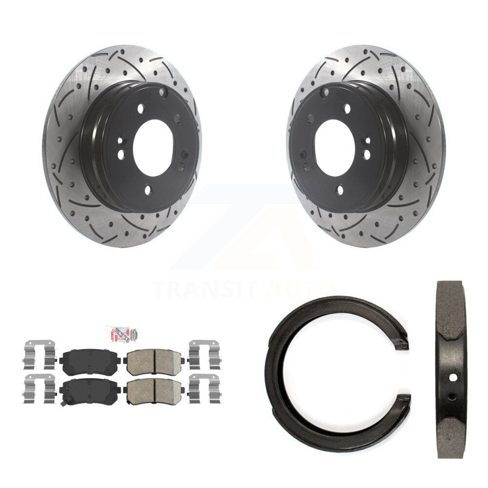 Transit Auto KDA-103370 Disc Brake Kit for 2014-2017 Hyundai Tucson, Hyundai Sonata, Kia Cadenza - Rear product image