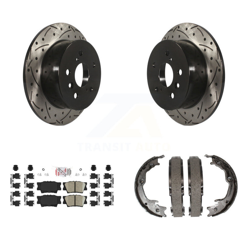 Transit Auto KDA-103373 Disc Brake Kit for 2012-2018 Lexus ES350, Lexus ES300h, Toyota Avalon & more - Rear product image