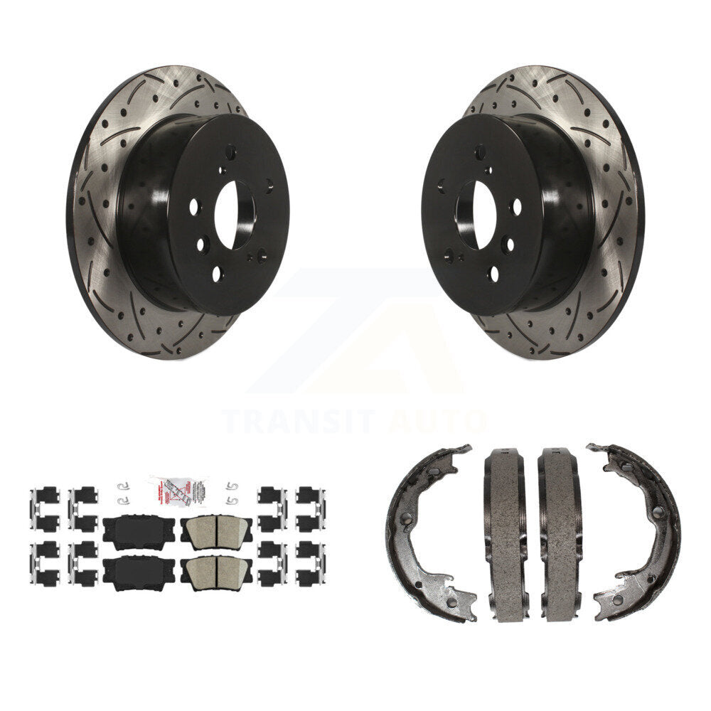 Transit Auto KDA-103374 Disc Brake Kit for 2012-2018 Lexus ES350, Lexus ES300h, Toyota Avalon & more - Rear product image