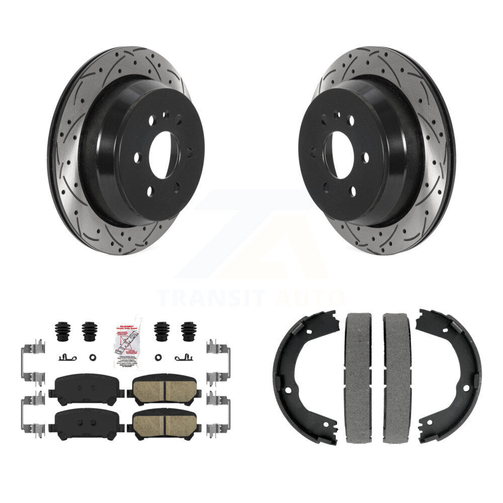 Transit Auto KDA-103385 Disc Brake Kit for 2015-2020 Chevrolet Colorado, GMC Canyon - Rear product image
