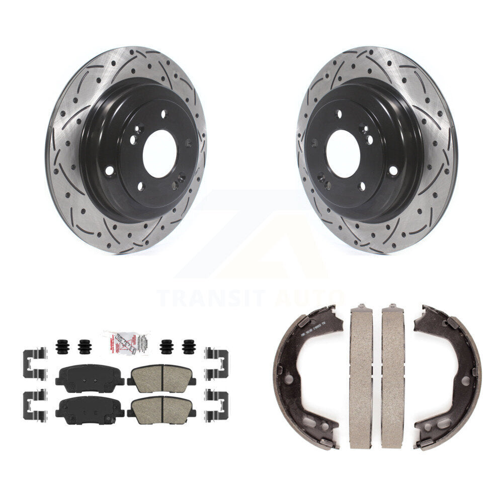 Transit Auto KDA-103393 Disc Brake Kit for 2010-2016 Hyundai Genesis Coupe - Rear product image