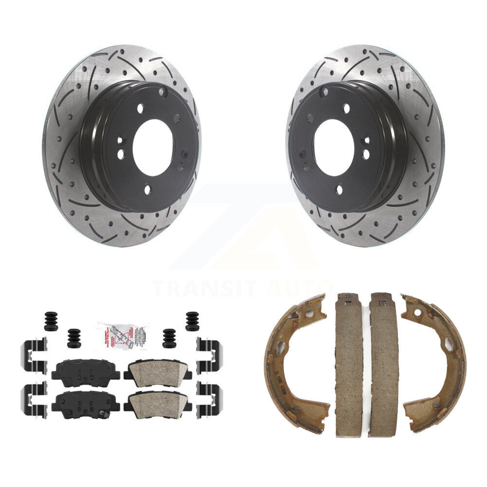 Transit Auto KDA-103394 Disc Brake Kit for 2010-2017 Hyundai Azera, Hyundai Sonata, Kia Optima - Rear product image