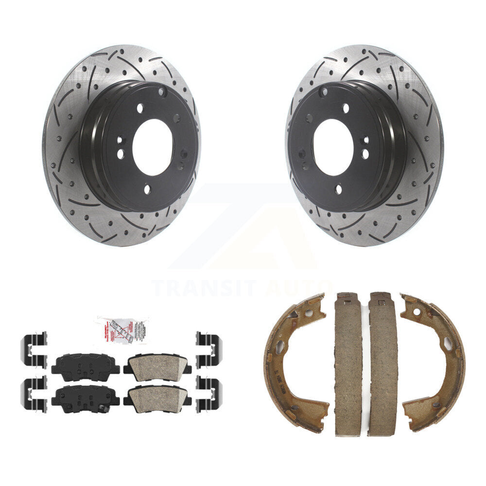 Transit Auto KDA-103395 Disc Brake Kit for 2010-2017 Hyundai Azera, Hyundai Sonata, Kia Optima - Rear product image