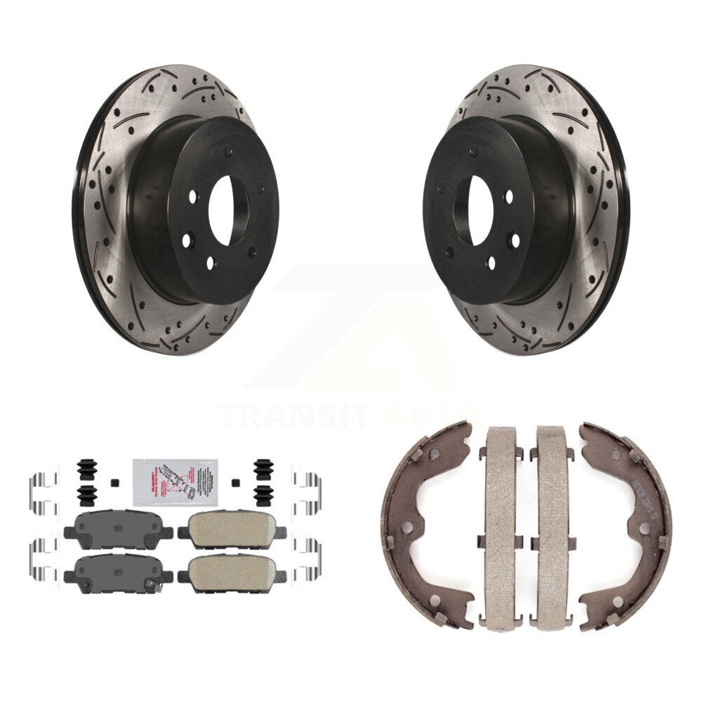Transit Auto KDA-103418 Disc Brake Kit for 2003-2005 INFINITI G35, Nissan 350Z - Rear product image
