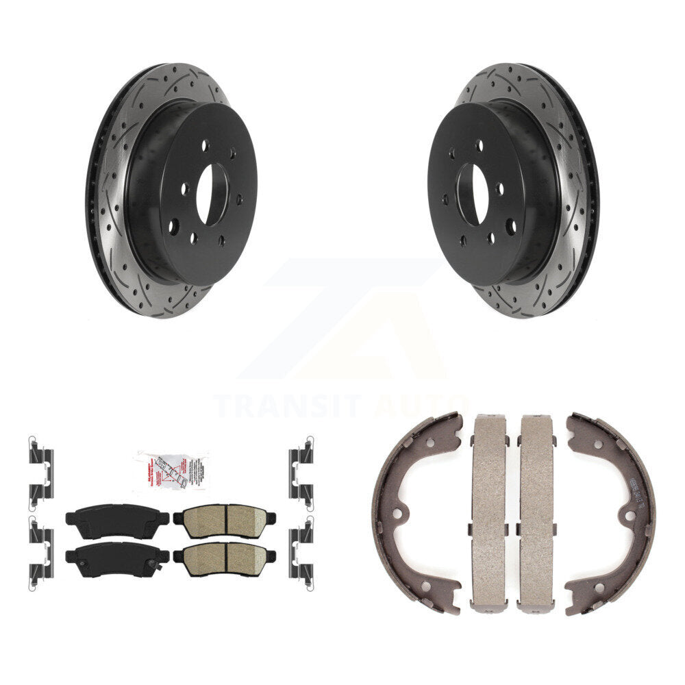 Transit Auto KDA-103436 Disc Brake Kit for 2005-2023 Nissan Xterra, Nissan Frontier - Rear product image