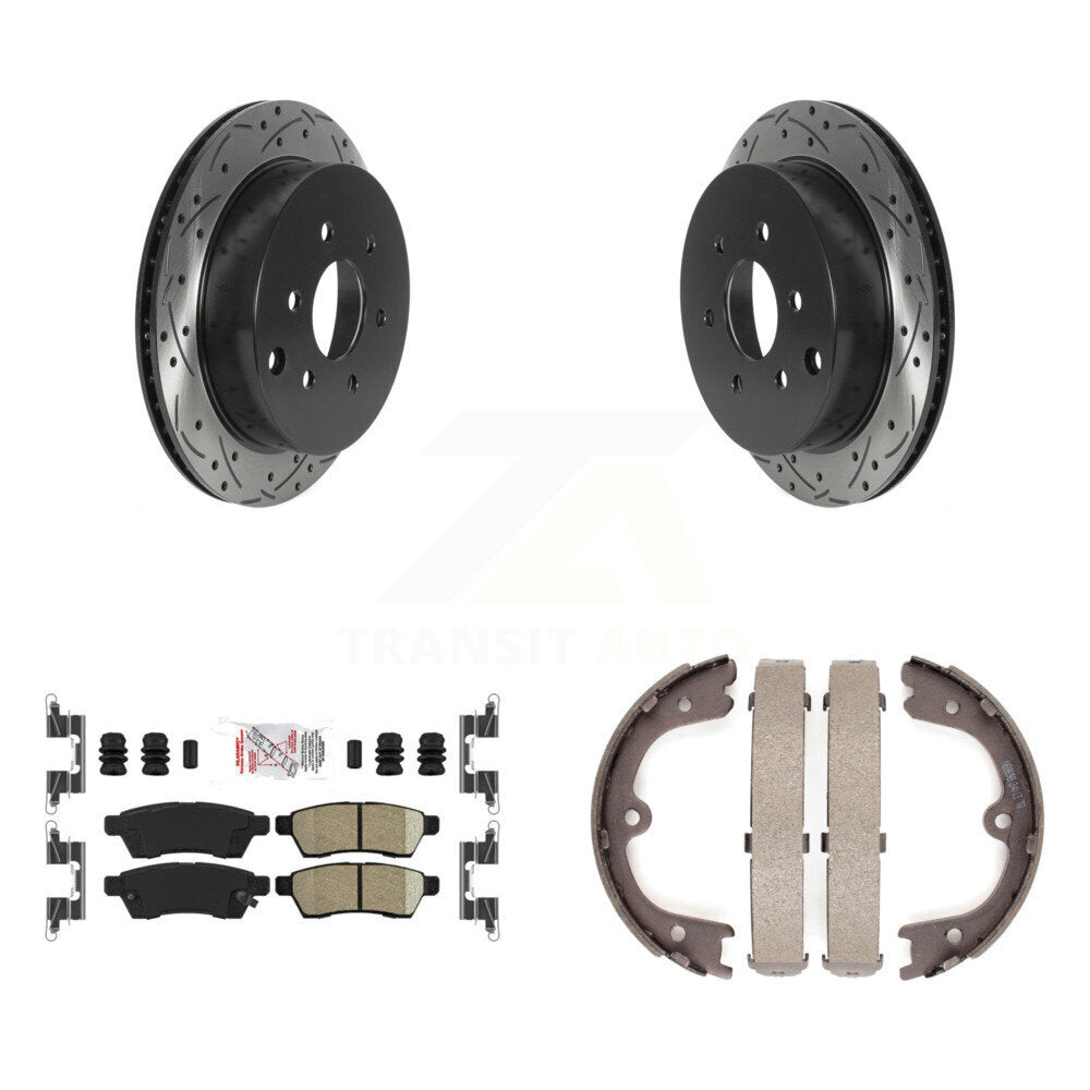 Transit Auto KDA-103437 Disc Brake Kit for 2005-2023 Nissan Xterra, Nissan Frontier - Rear product image