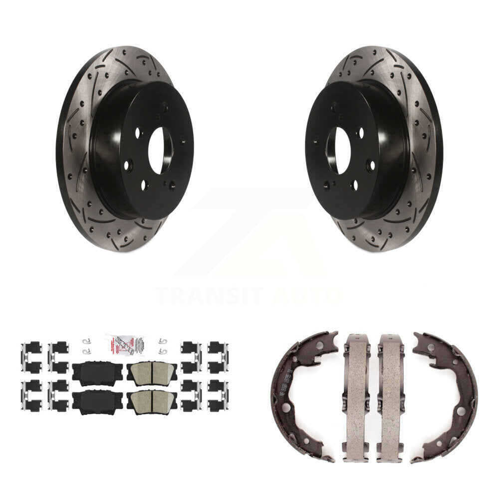 Transit Auto KDA-103440 Disc Brake Kit for 2006-2018 Lexus HS250h, Toyota RAV4 - Rear product image