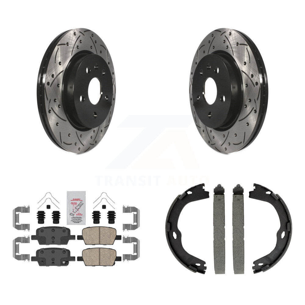 Transit Auto KDA-103443 Disc Brake Kit for 2016-2022 Chevrolet Camaro - Rear product image