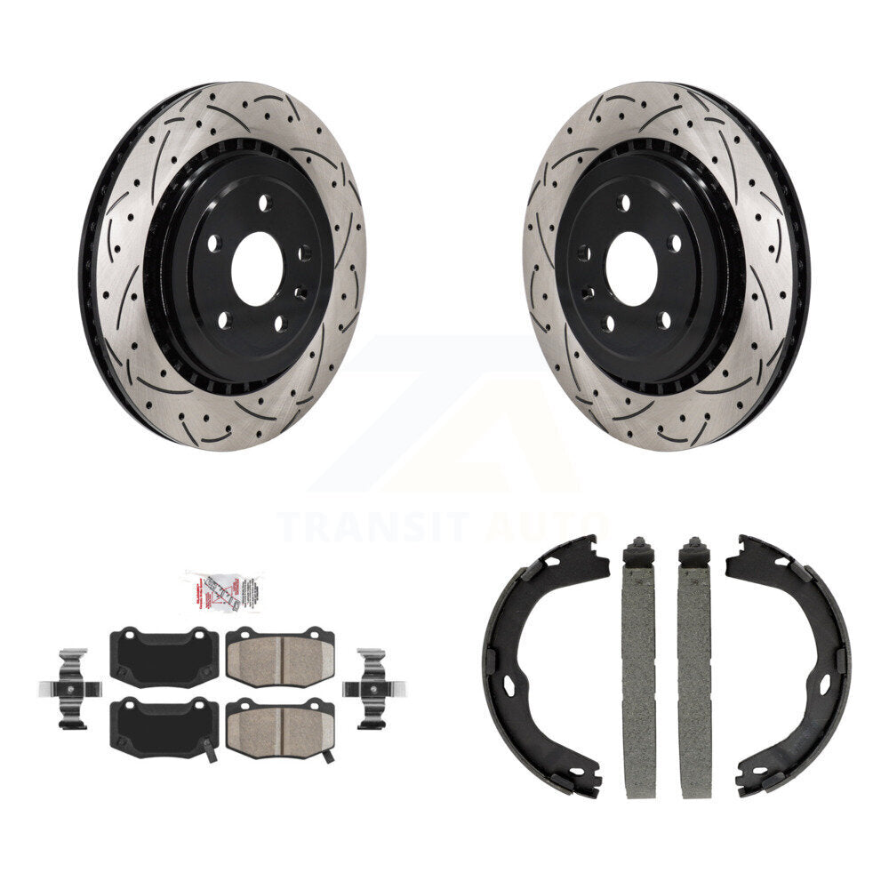 Transit Auto KDA-103445 Disc Brake Kit for 2016-2021 Chevrolet Camaro, Cadillac ATS - Rear product image