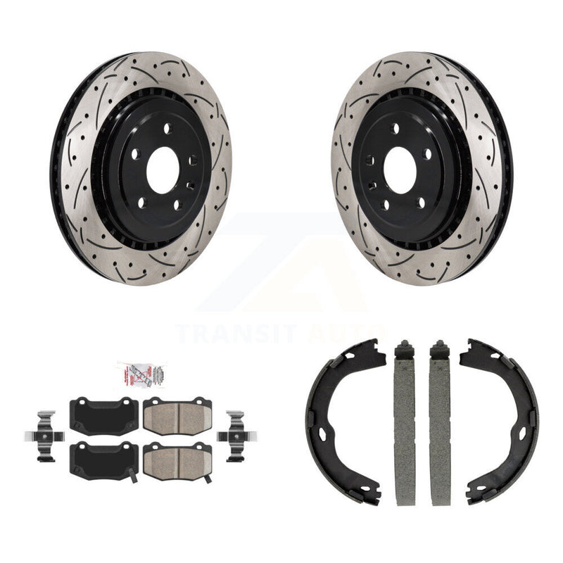 Transit Auto KDA-103445 Disc Brake Kit for 2016-2021 Chevrolet Camaro, Cadillac ATS - Rear product image