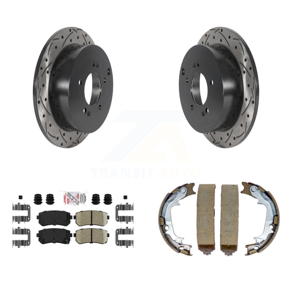 Transit Auto KDA-103448 Disc Brake Kit for 2010-2016 Kia Sportage, Hyundai Tucson - Rear product image