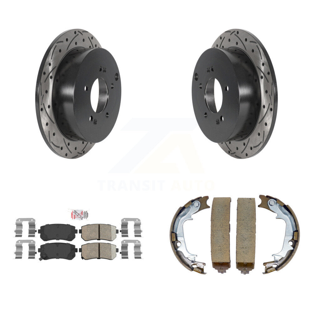 Transit Auto KDA-103449 Disc Brake Kit for 2010-2016 Kia Sportage, Hyundai Tucson - Rear product image
