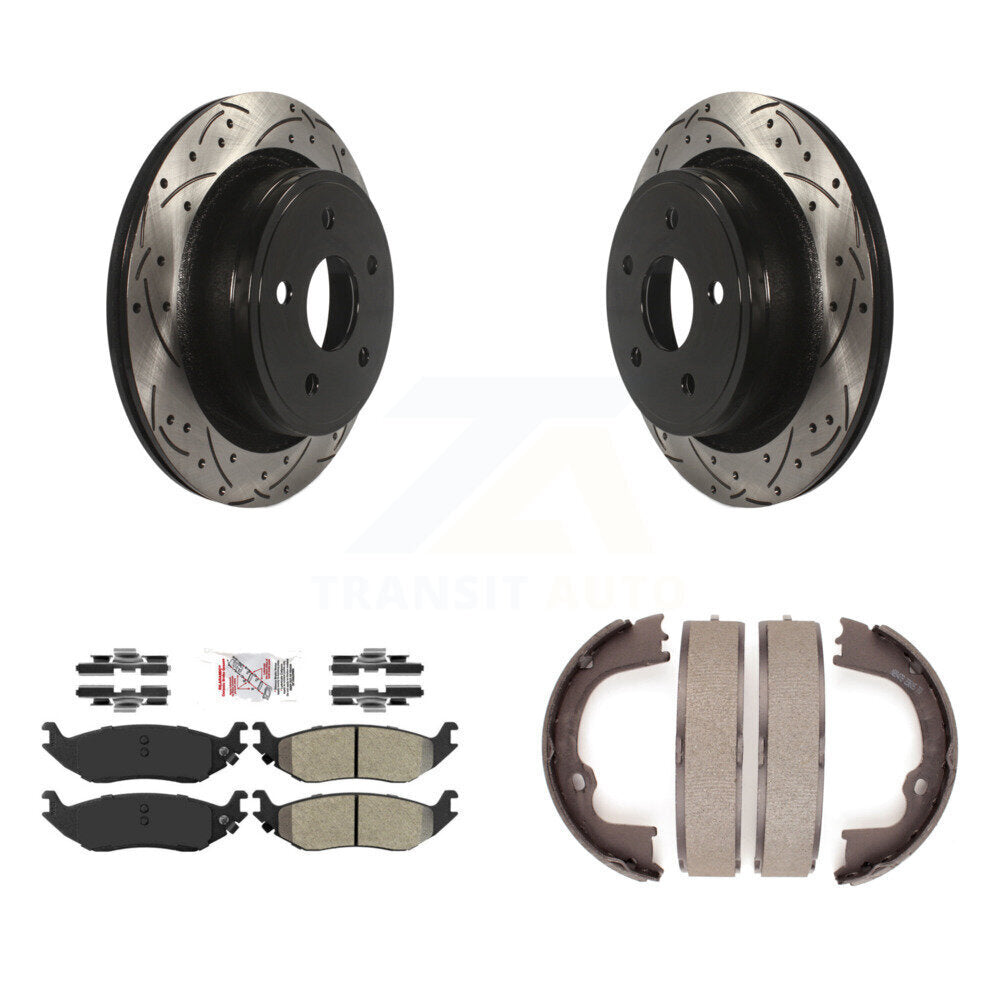 Transit Auto KDA-103458 Disc Brake Kit for 2007-2021 Ram 1500 Classic, Ram 1500, Chrysler Aspen & more - Rear product image