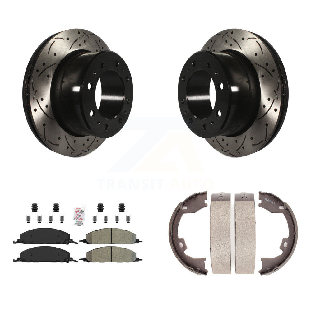 Transit Auto KDA-103459 Disc Brake Kit for 2009-2018 Ram 1500, Ram 2500, Ram 3500 & more - Rear product image