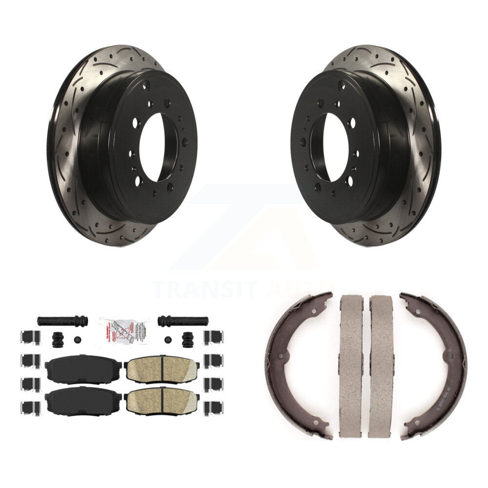 Transit Auto KDA-103471 Disc Brake Kit for 2007-2021 Lexus LX570, Toyota Land Cruiser, Toyota Sequoia & more - Rear product image