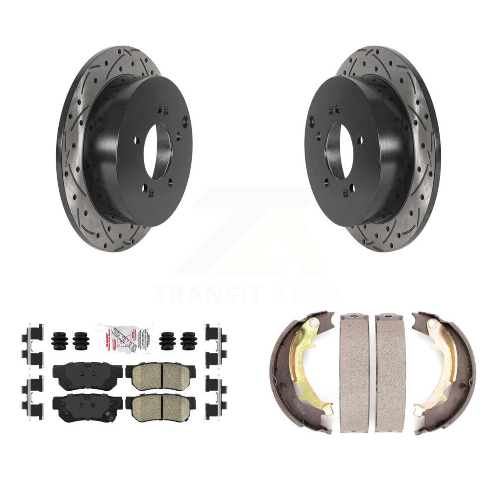 Transit Auto KDA-103478 Disc Brake Kit for 2001-2010 Hyundai Tucson, Kia Sportage, Hyundai Santa Fe - Rear product image