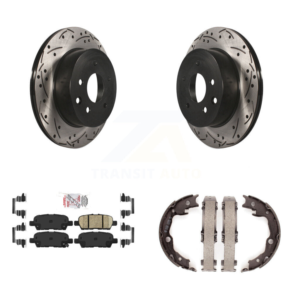 Transit Auto KDA-103488 Disc Brake Kit for 2008-2022 Nissan LEAF, Nissan Juke, Nissan Rogue Select & more - Rear product image