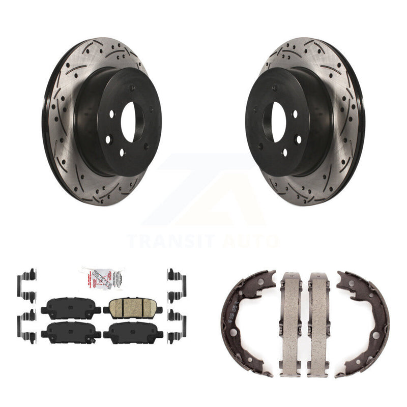 Transit Auto KDA-103488 Disc Brake Kit for 2008-2022 Nissan LEAF, Nissan Juke, Nissan Rogue Select & more - Rear product image