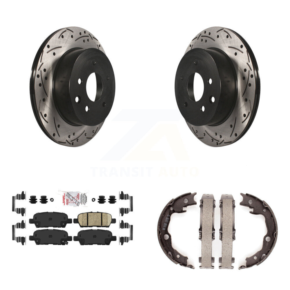 Transit Auto KDA-103489 Disc Brake Kit for 2008-2022 Nissan LEAF, Nissan Juke, Nissan Rogue Select & more - Rear product image