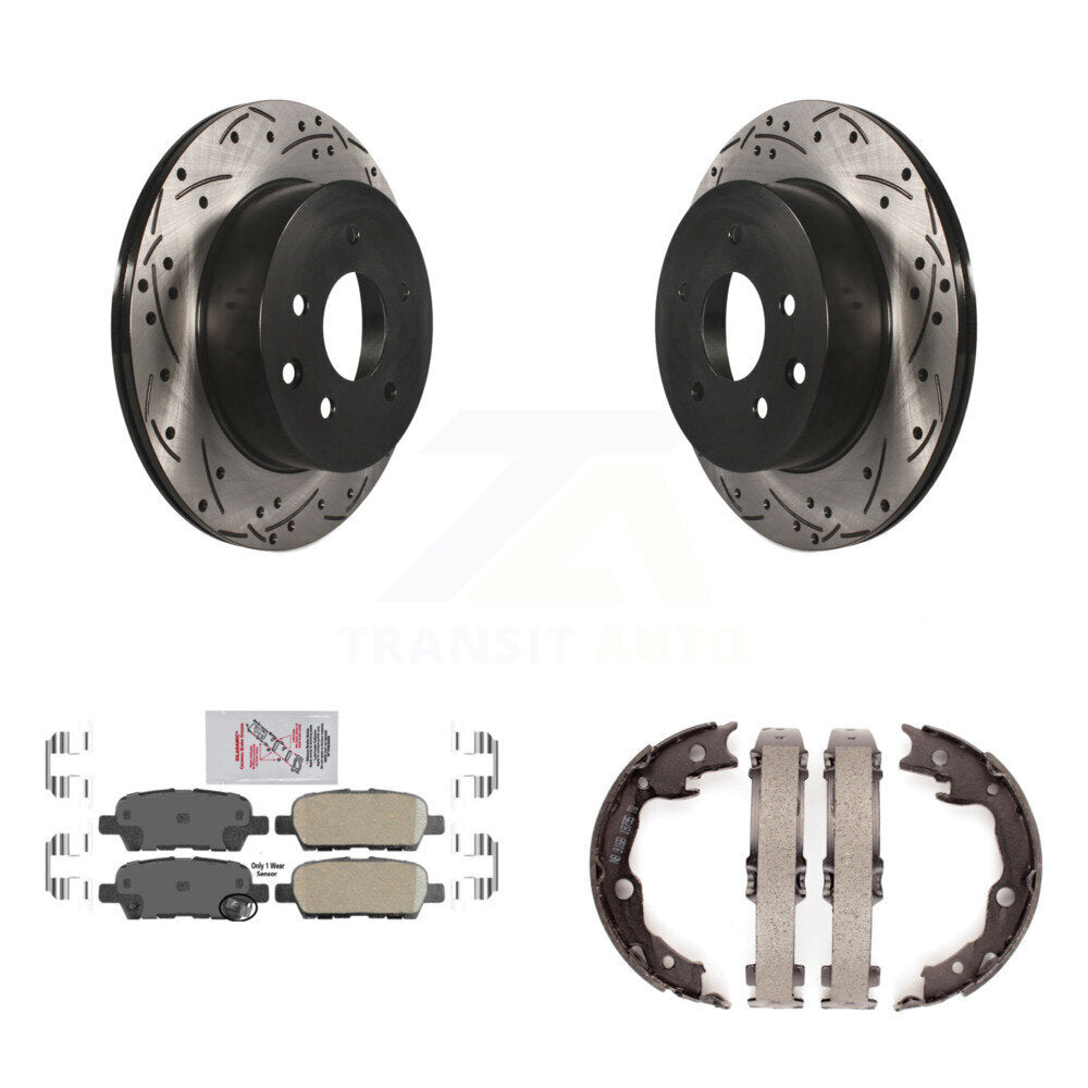 Transit Auto KDA-103490 Disc Brake Kit for 2008-2022 Nissan LEAF, Nissan Juke, Nissan Rogue Select & more - Rear product image