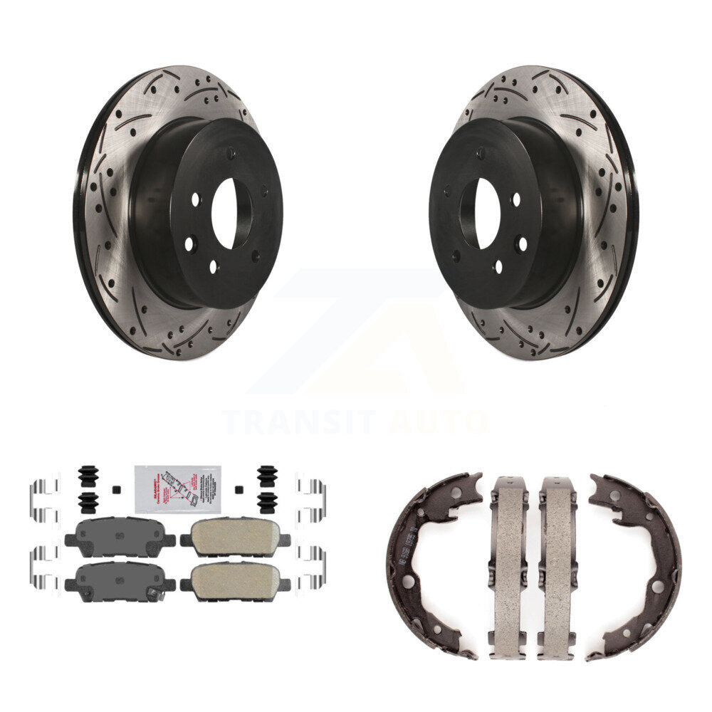 Transit Auto KDA-103491 Disc Brake Kit for 2008-2022 Nissan LEAF, Nissan Juke, Nissan Rogue Select & more - Rear product image