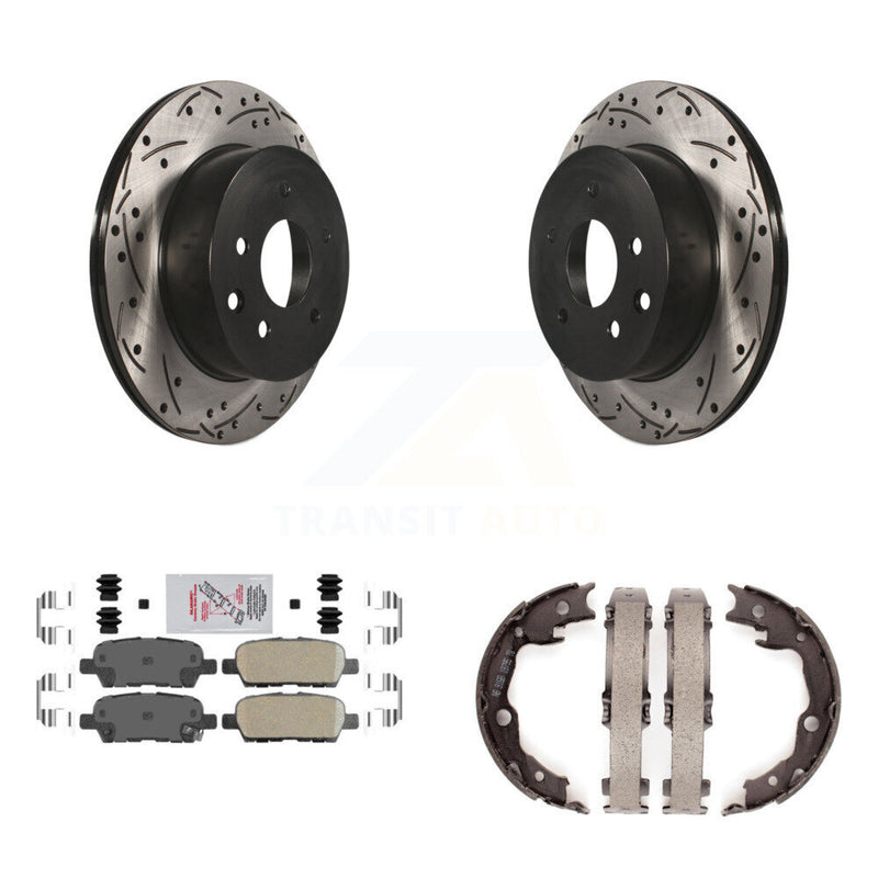 Transit Auto KDA-103491 Disc Brake Kit for 2008-2022 Nissan LEAF, Nissan Juke, Nissan Rogue Select & more - Rear product image
