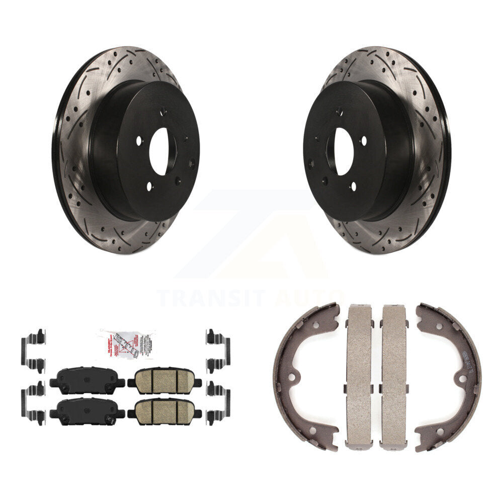 Transit Auto KDA-103500 Disc Brake Kit for 2009-2016 Nissan Quest, INFINITI JX35, Nissan Pathfinder & more - Rear product image