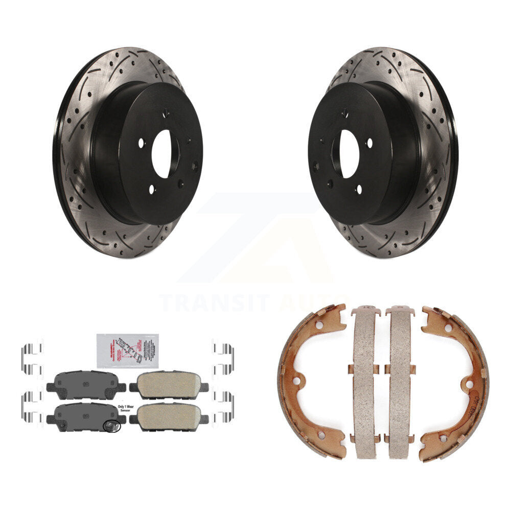 Transit Auto KDA-103506 Disc Brake Kit for 2004-2008 INFINITI FX35, INFINITI FX45, Nissan Quest - Rear product image