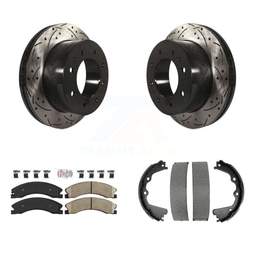 Transit Auto KDA-103512 Disc Brake Kit for 2011-2019 Chevrolet Suburban 3500 HD, Chevrolet Silverado 2500 HD, GMC Sierra 2500 HD - Rear product image