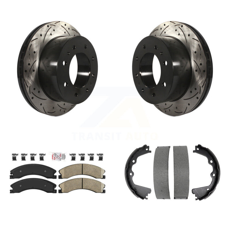 Transit Auto KDA-103512 Disc Brake Kit for 2011-2019 Chevrolet Suburban 3500 HD, Chevrolet Silverado 2500 HD, GMC Sierra 2500 HD - Rear product image