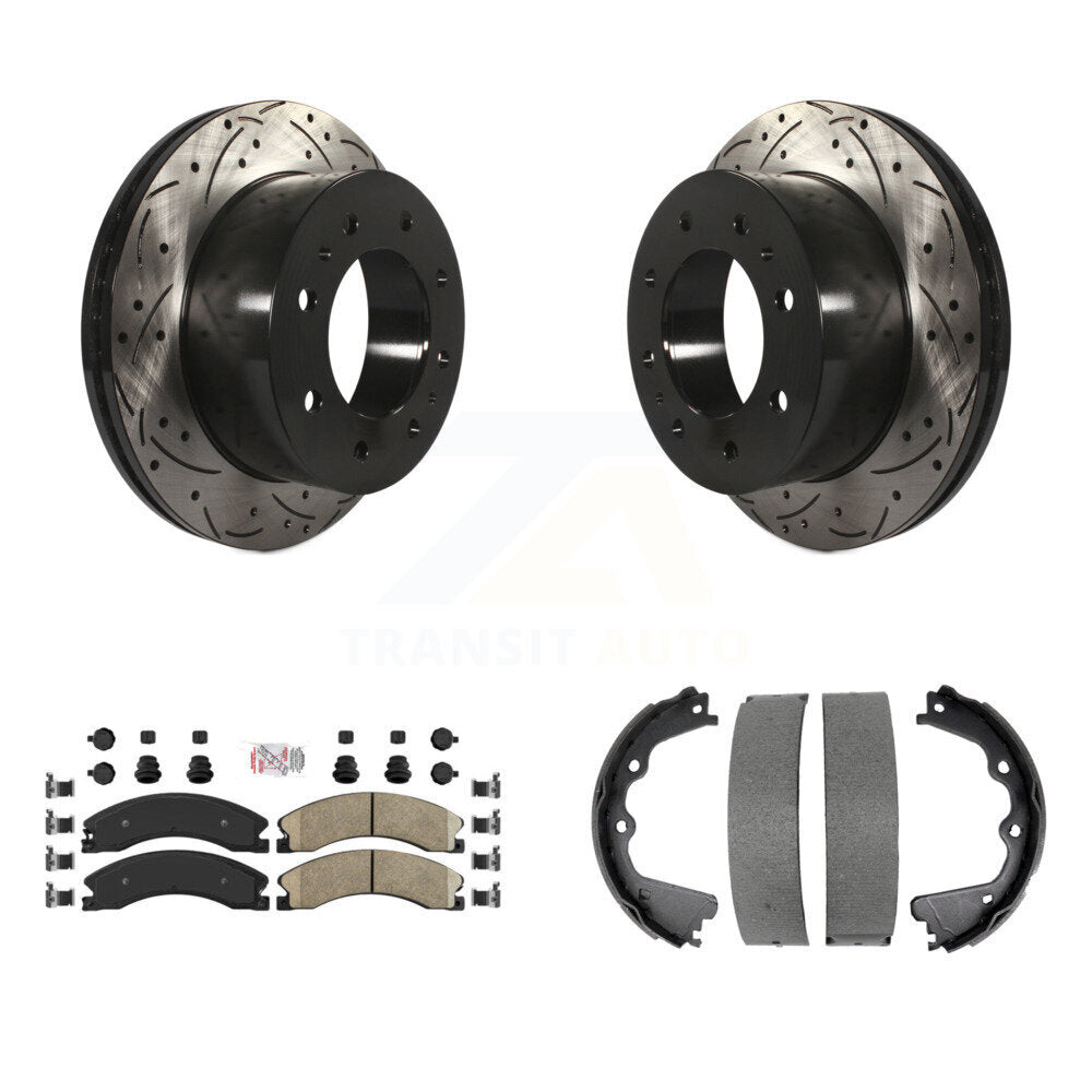 Transit Auto KDA-103513 Disc Brake Kit for 2011-2019 Chevrolet Suburban 3500 HD, Chevrolet Silverado 2500 HD, GMC Sierra 2500 HD - Rear product image