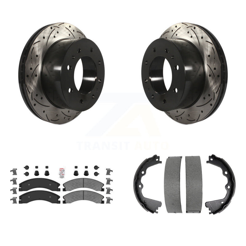 Transit Auto KDA-103514 Disc Brake Kit for 2011-2019 Chevrolet Suburban 3500 HD, Chevrolet Silverado 2500 HD, GMC Sierra 2500 HD - Rear product image