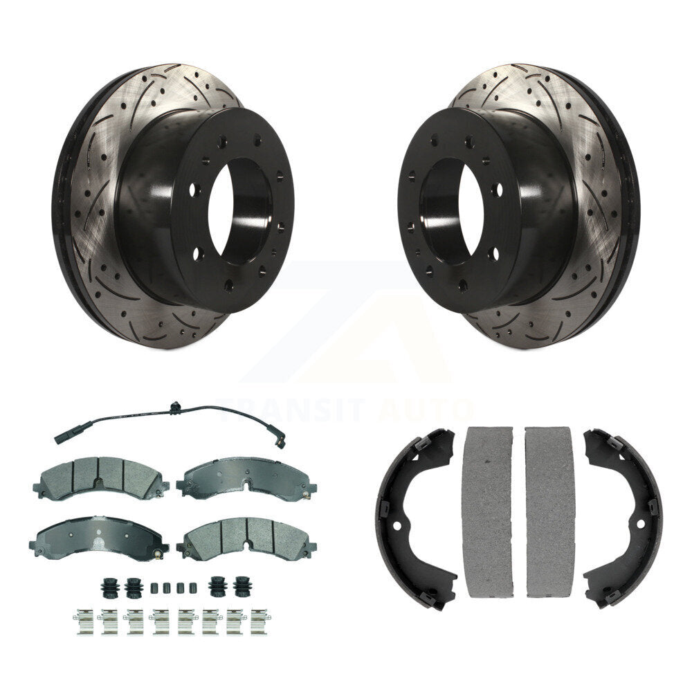 Transit Auto KDA-103518 Disc Brake Kit for 2020-2024 Chevrolet Silverado 2500 HD, Chevrolet Silverado 3500 HD, GMC Sierra 2500 HD & more - Rear product image