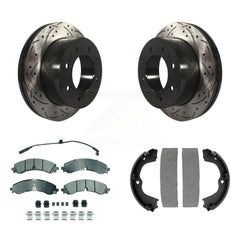Transit Auto KDA-103518 Disc Brake Kit for 2020-2024 Chevrolet Silverado 2500 HD, Chevrolet Silverado 3500 HD, GMC Sierra 2500 HD & more - Rear product image