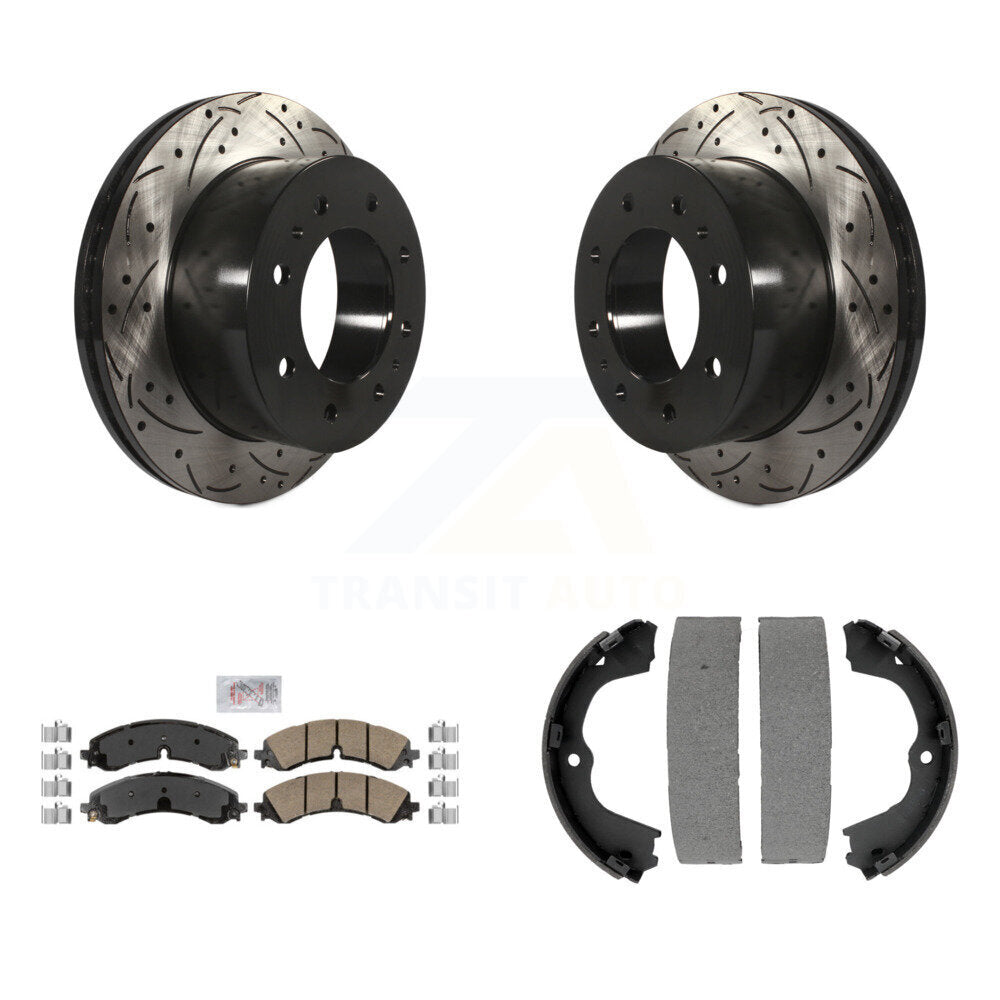 Transit Auto KDA-103519 Disc Brake Kit for 2020-2024 Chevrolet Silverado 2500 HD, Chevrolet Silverado 3500 HD, GMC Sierra 2500 HD & more - Rear product image