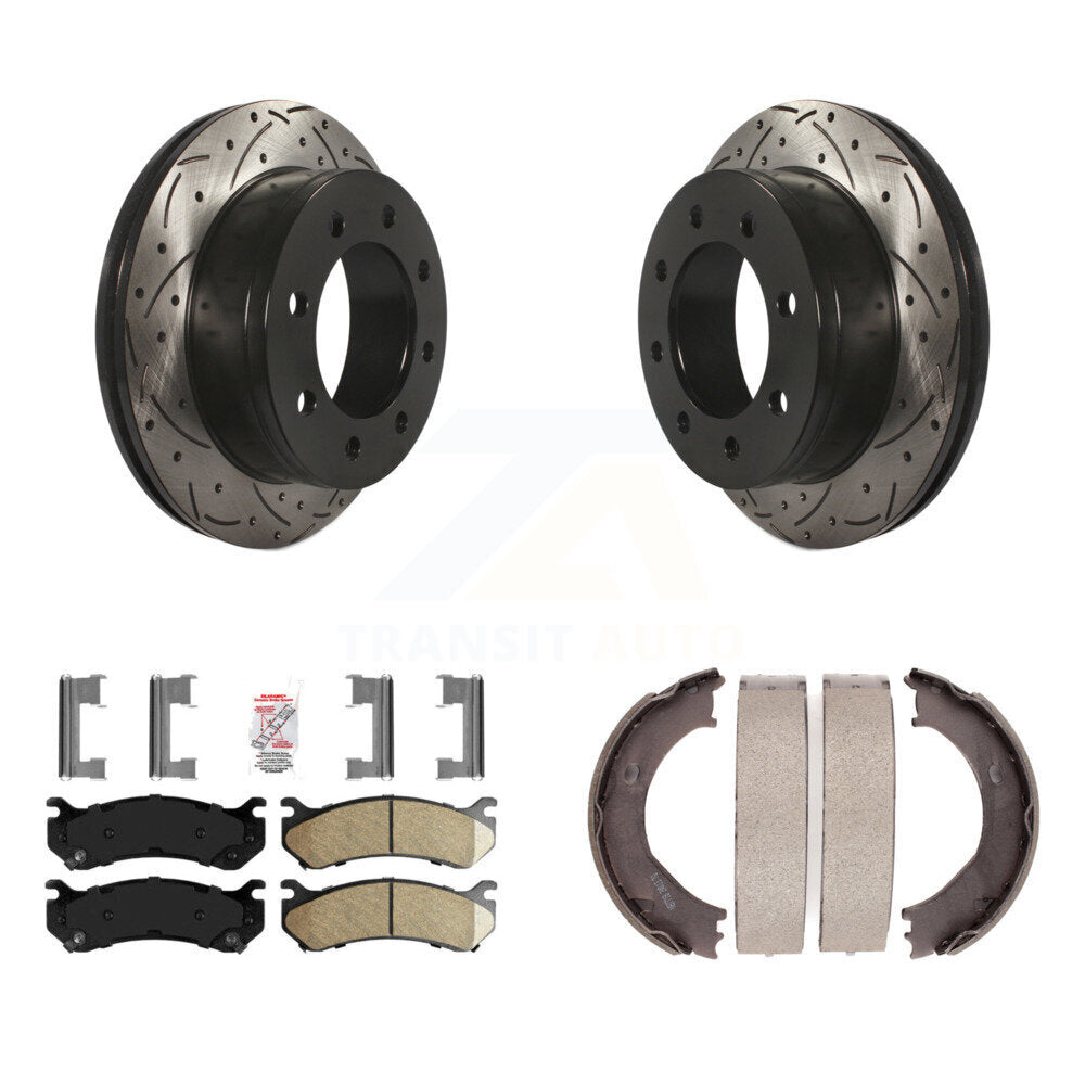 Transit Auto KDA-103524 Disc Brake Kit for 1999-2010 Chevrolet Suburban 2500, GMC Sierra 3500 HD, GMC Yukon XL 2500 & more - Rear product image