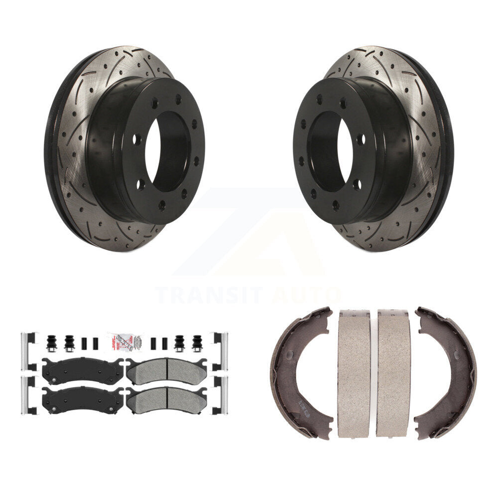 Transit Auto KDA-103525 Disc Brake Kit for 1999-2010 Chevrolet Suburban 2500, GMC Sierra 3500 HD, GMC Yukon XL 2500 & more - Rear product image