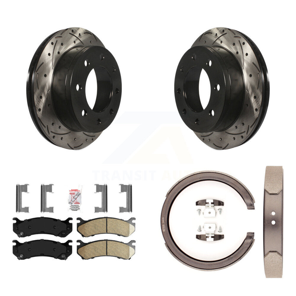 Transit Auto KDA-103526 Disc Brake Kit for 2001-2006 Chevrolet Silverado 1500 HD, GMC Sierra 1500 HD, GMC Sierra 2500 & more - Rear product image
