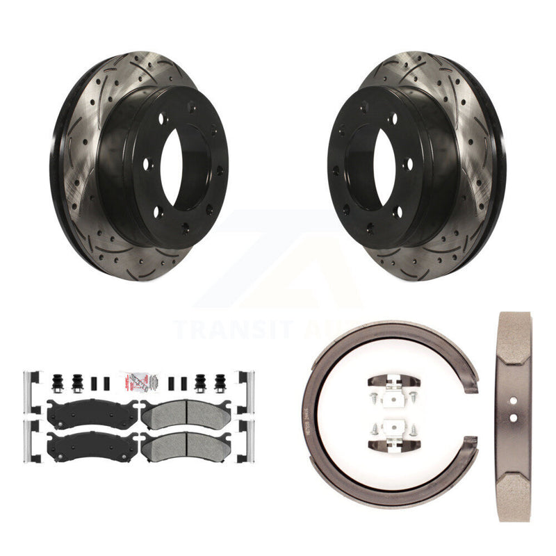 Transit Auto KDA-103527 Disc Brake Kit for 2001-2006 Chevrolet Silverado 1500 HD, GMC Sierra 1500 HD, GMC Sierra 2500 & more - Rear product image